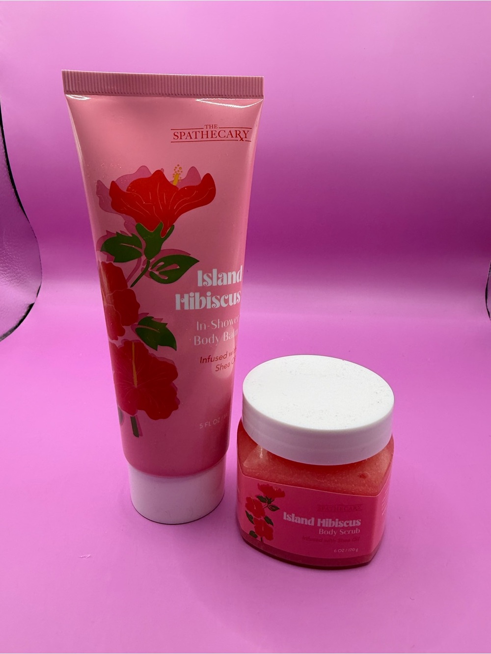 The SpaThecary Island Hibiscus Body Scrub and Balm